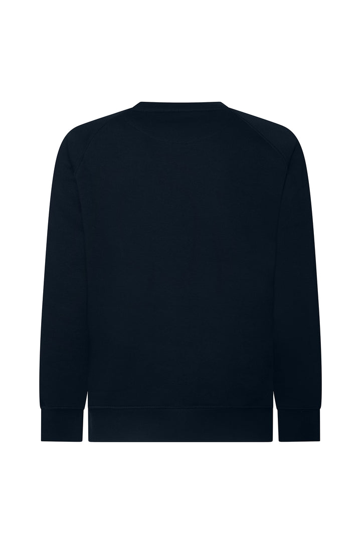 Felpa girocollo raglan|Colore:Blu/navy
