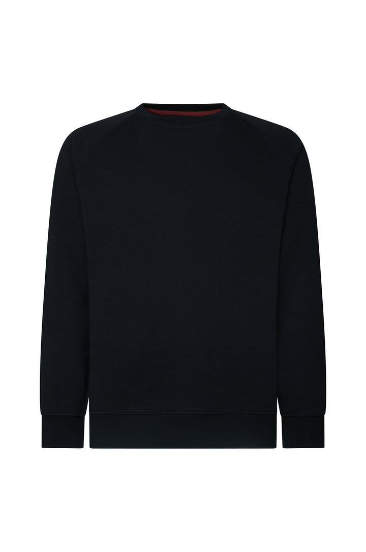 Felpa girocollo raglan|Colore:Nero
