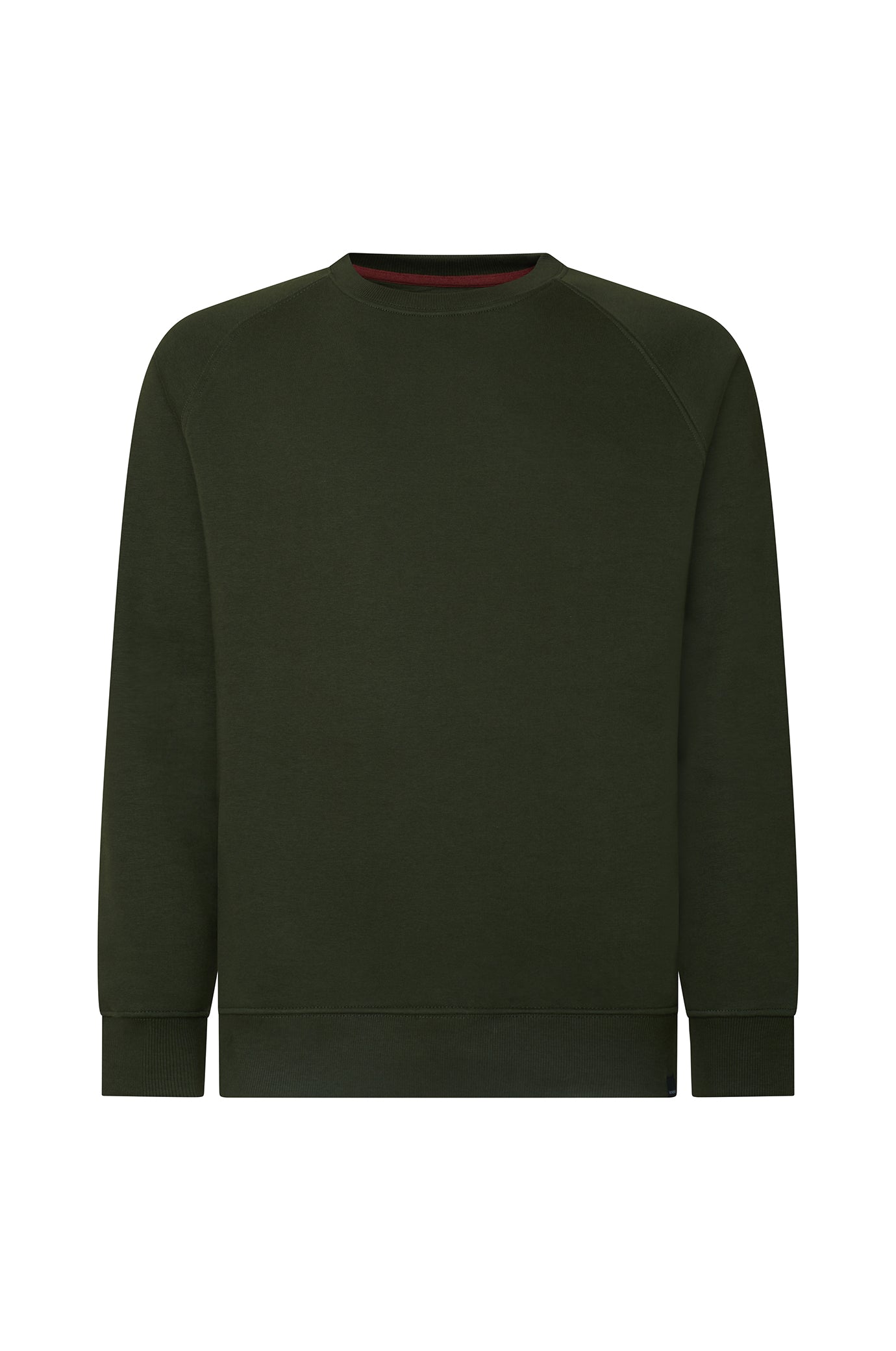 Felpa girocollo raglan|Colore:Verde militare