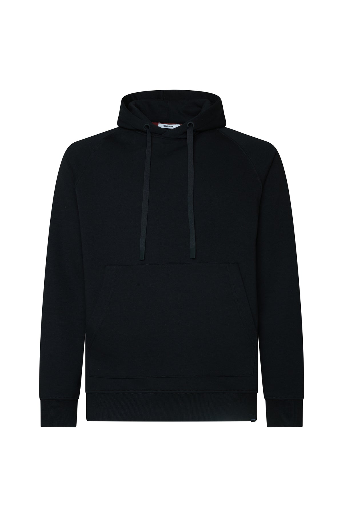 Felpa con cappuccio raglan|Colore:Nero