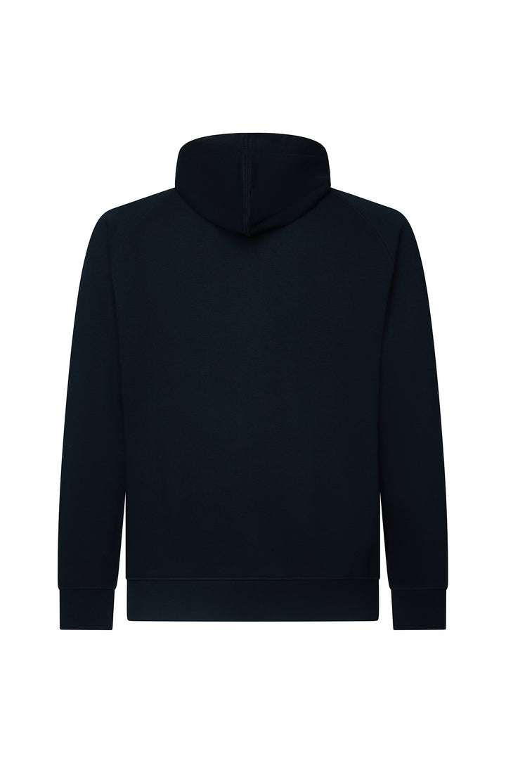 Felpa zip con cappuccio cordinata|Colore:Blu/navy