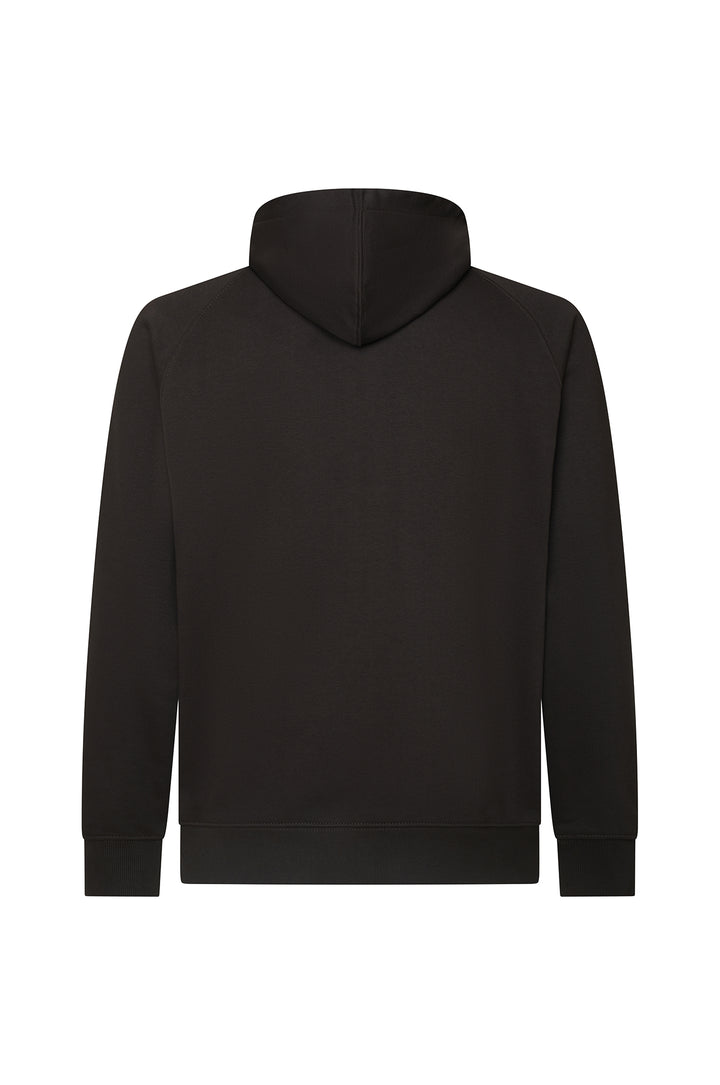 Felpa zip con cappuccio cordinata|Colore:Moro