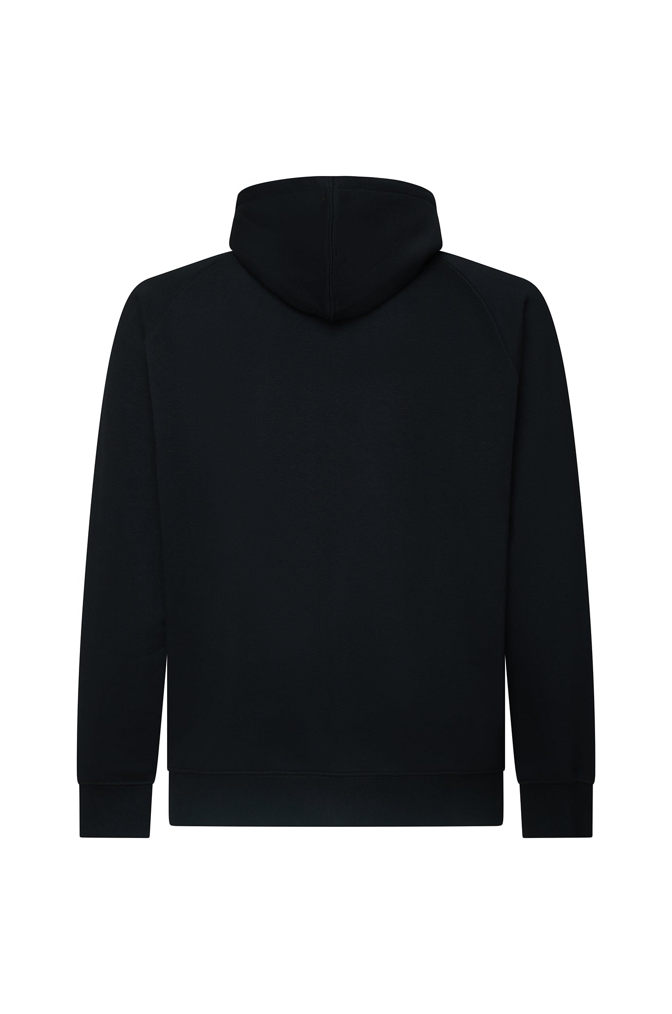 Felpa zip con cappuccio cordinata|Colore:Nero