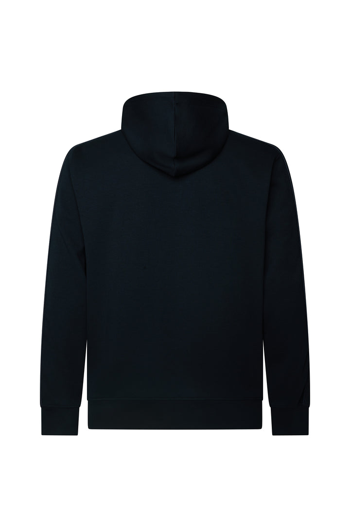 Felpa zip con cappuccio con bande laterali|Colore:Blu/navy