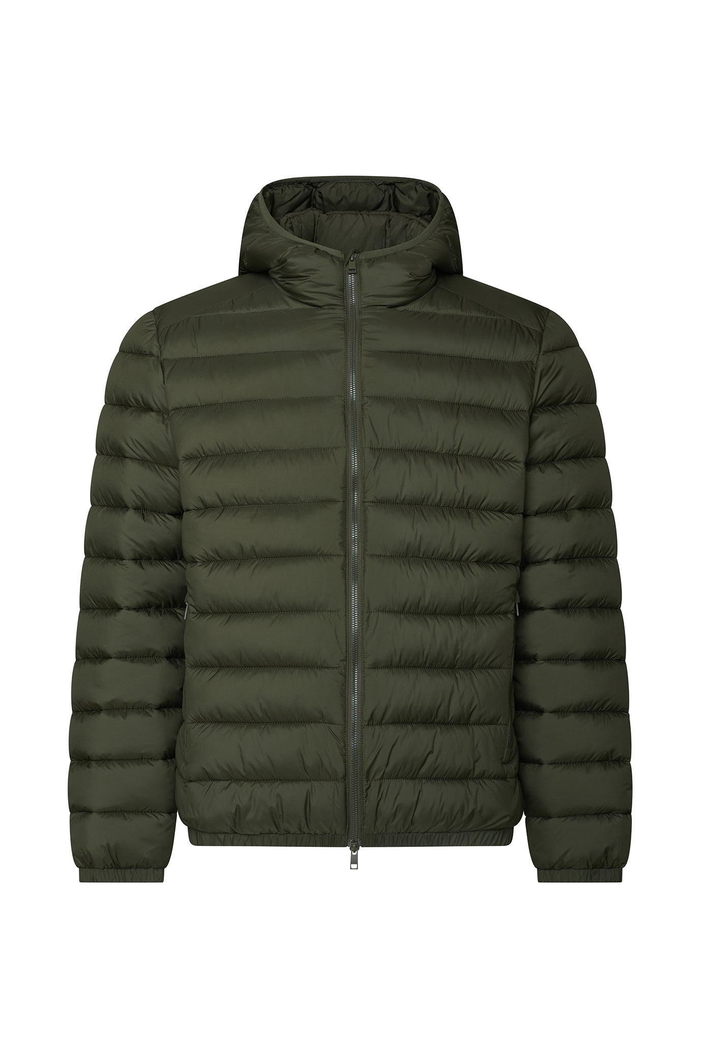 Giubbotto piumino con cappuccio basic|Colore:Verde militare