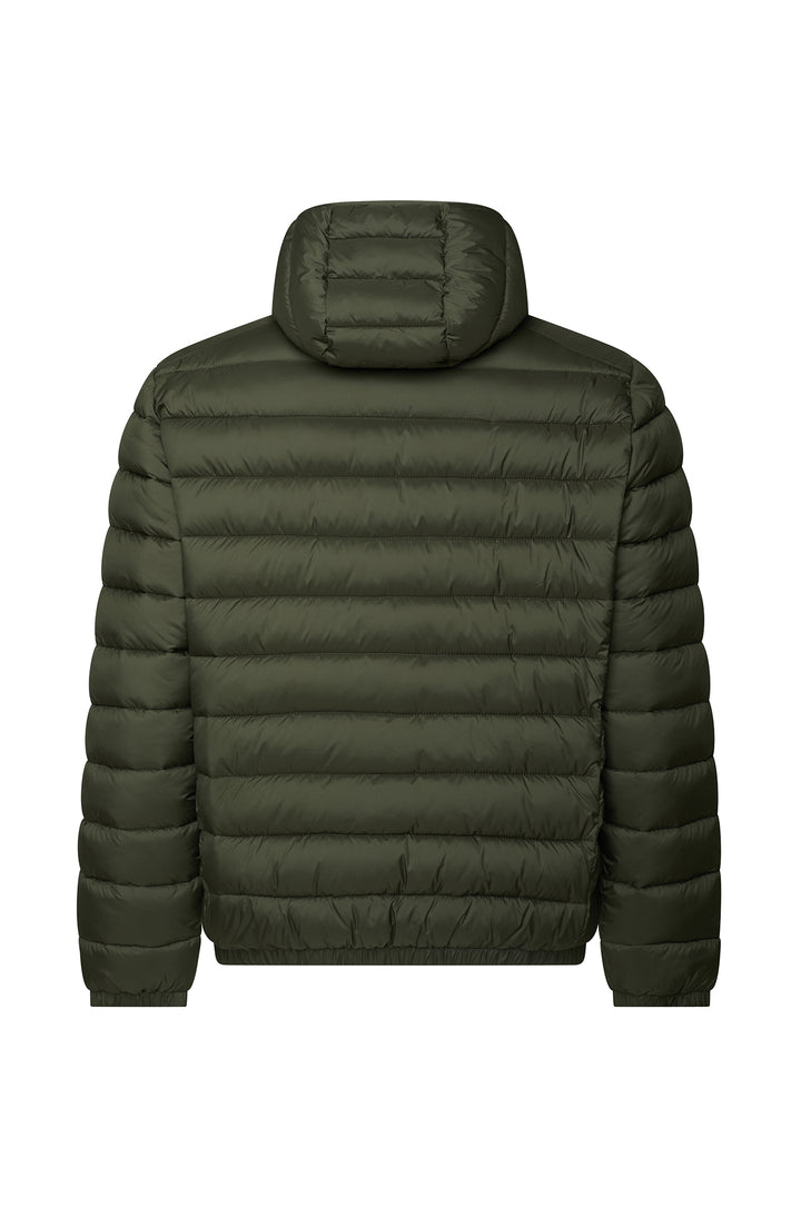 Giubbotto piumino con cappuccio basic|Colore:Verde militare