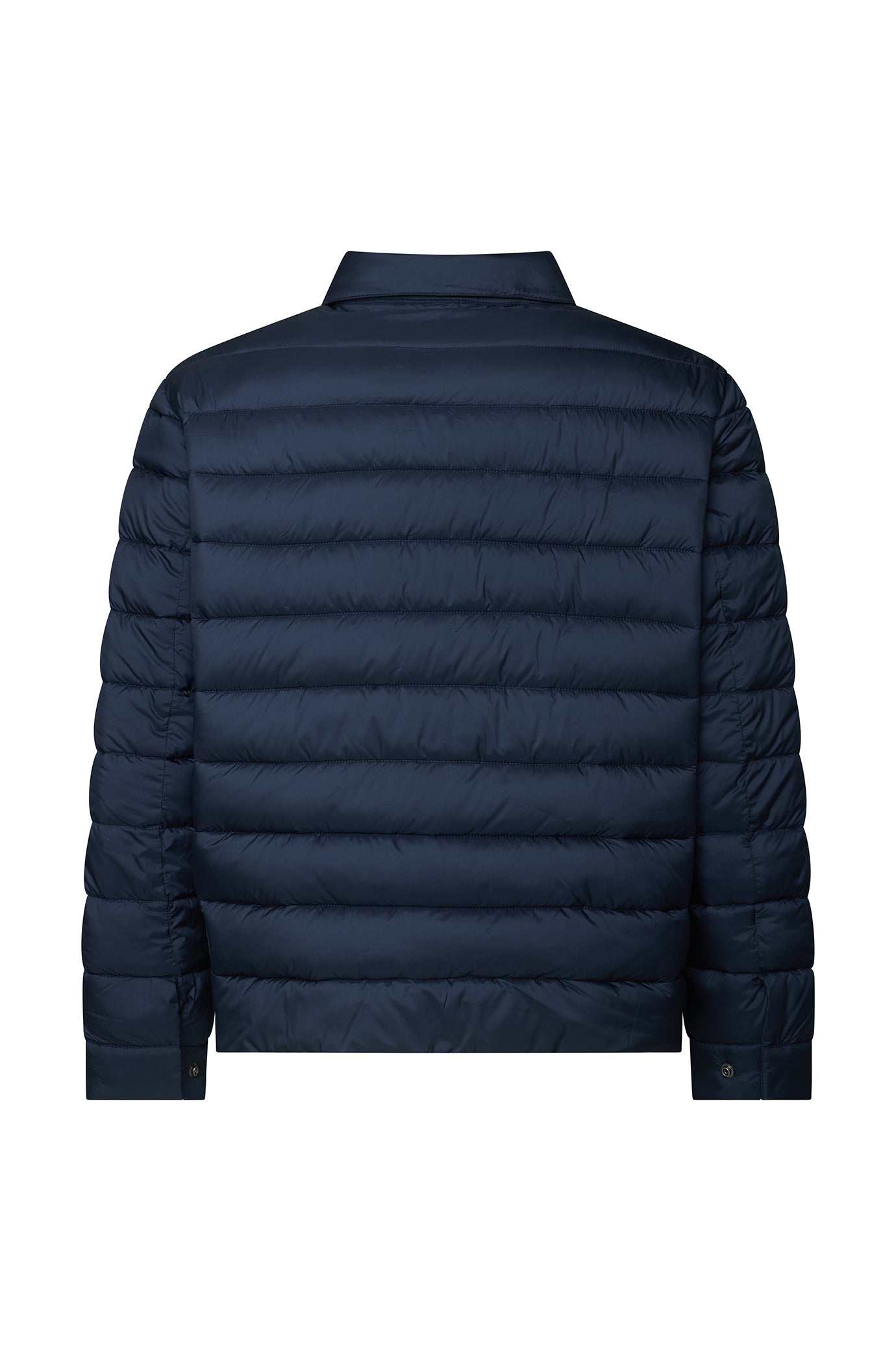 Giubbotto piumino con collo camicia|Colore:Nero