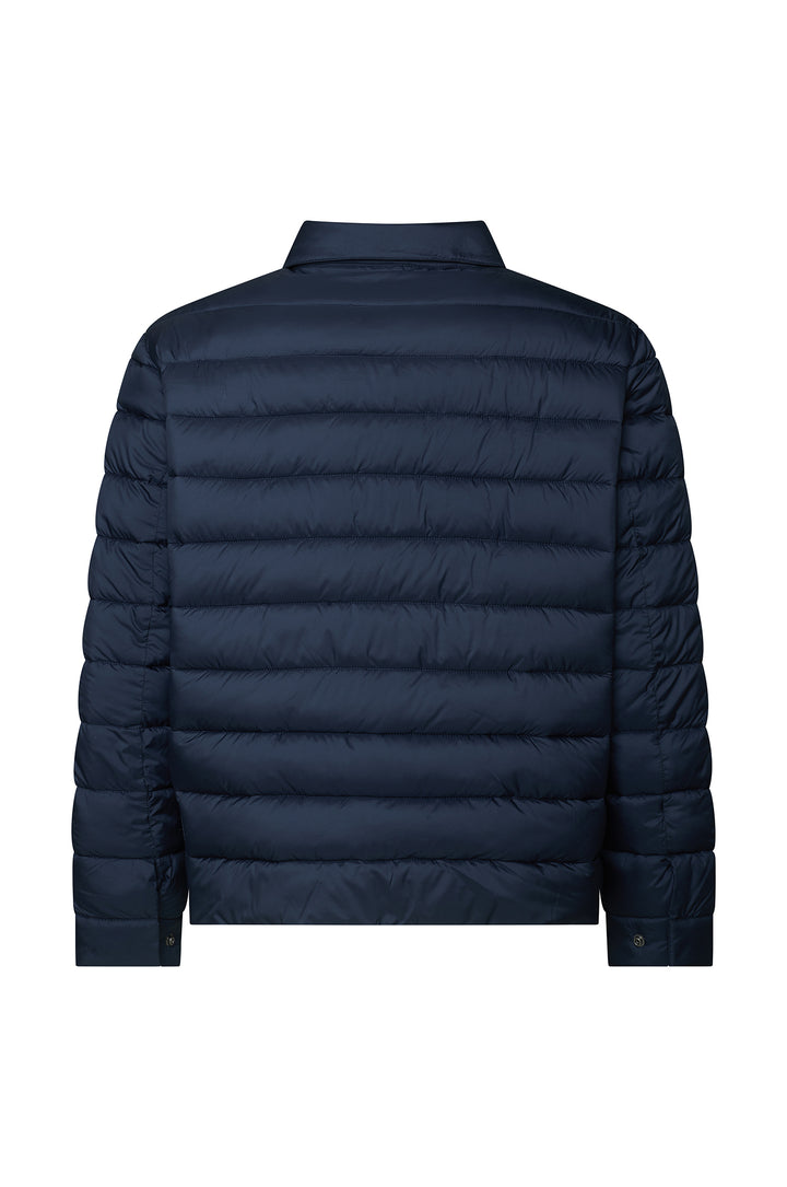 Giubbotto piumino con collo camicia|Colore:Nero
