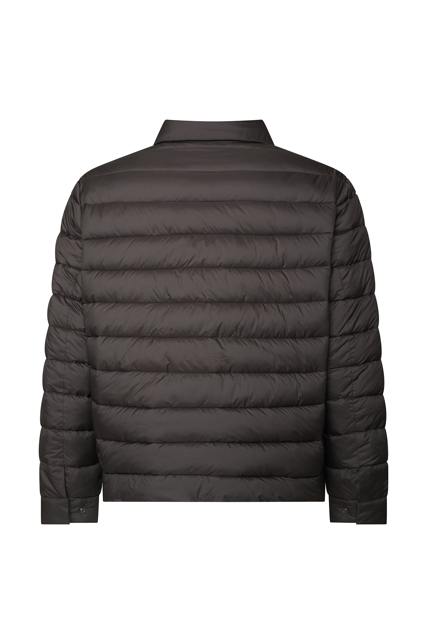 Giubbotto piumino con collo camicia|Colore:Moro