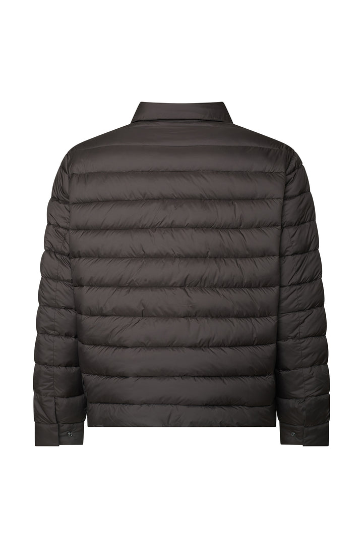 Giubbotto piumino con collo camicia|Colore:Moro