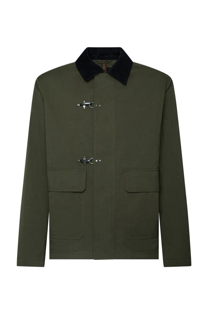 Giubbotto con alamari|Colore:Verde militare