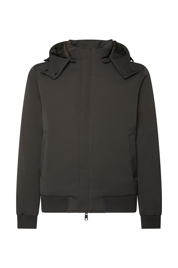 Giubbotto tecnico con cappuccio removibile|Colore:Moro