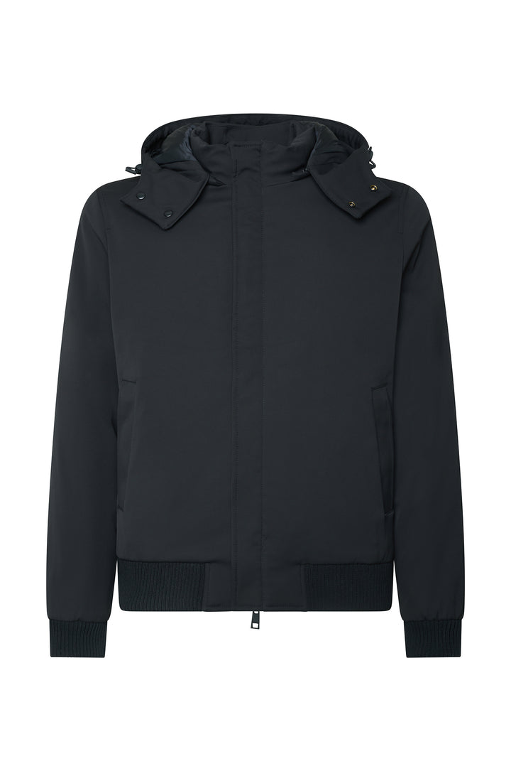 Giubbotto tecnico con cappuccio removibile|Colore:Nero