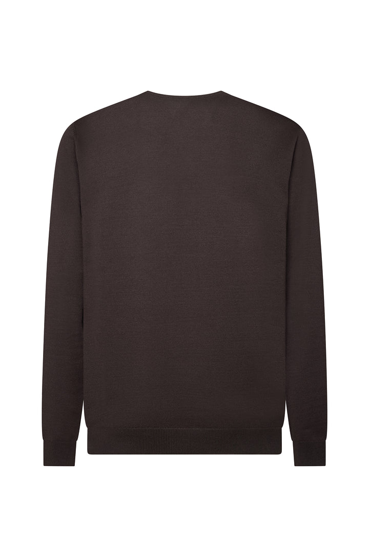 Pullover scollo a V basic|Colore:Moro