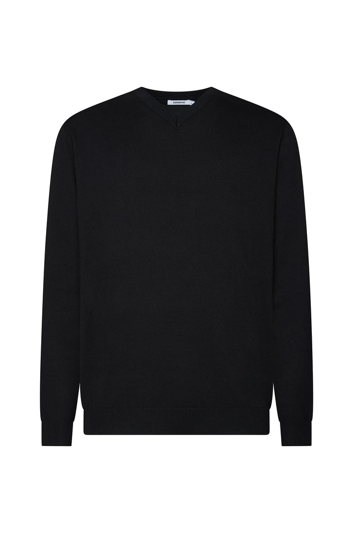 Pullover scollo a V basic|Colore:Nero