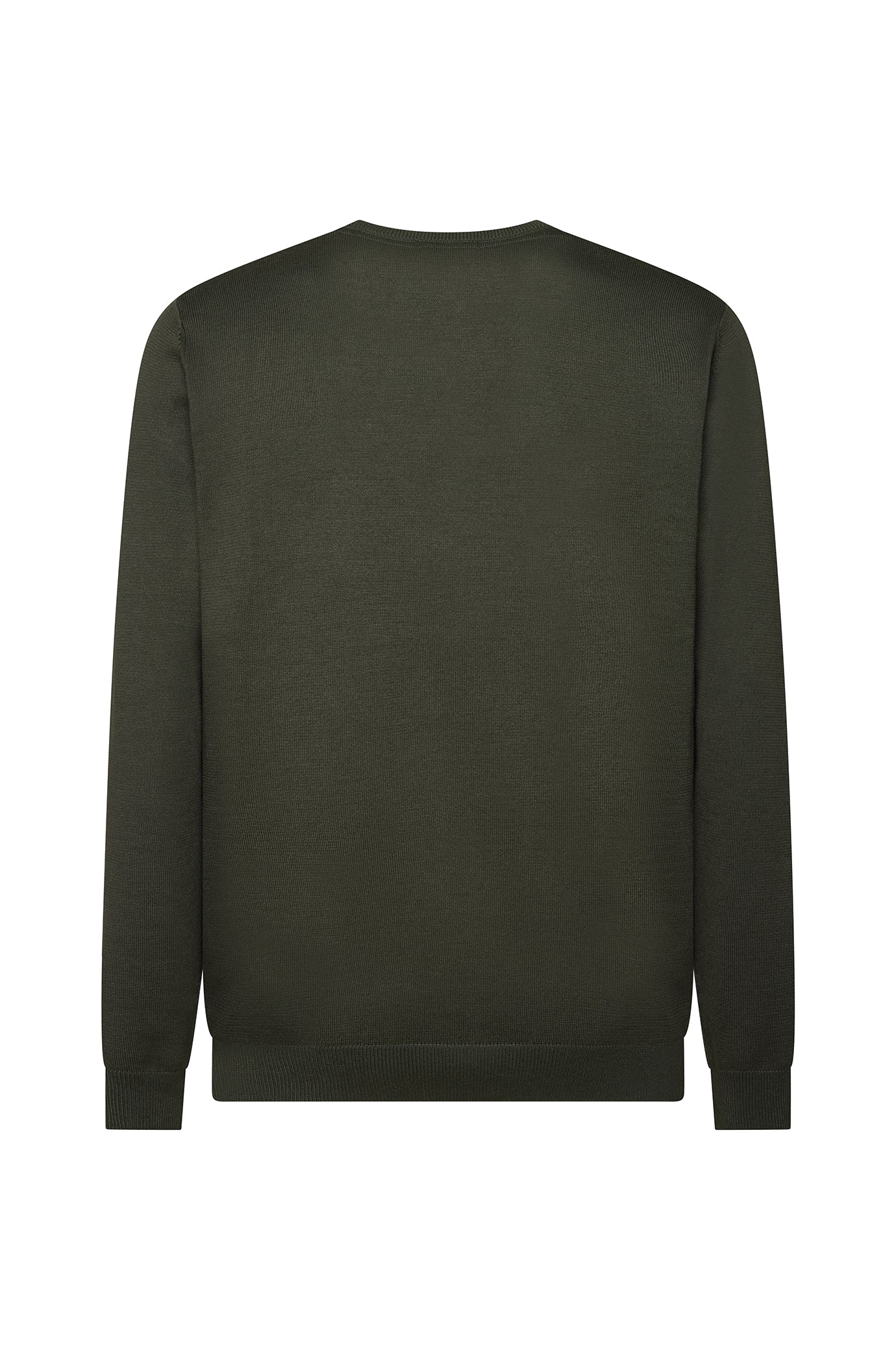 Pullover scollo a V basic|Colore:Verde/melange