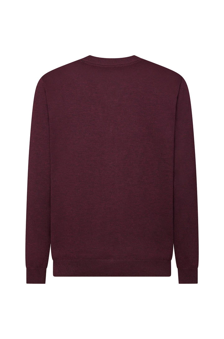 Cardigan con bottoni basic|Colore:Bordo'-melange
