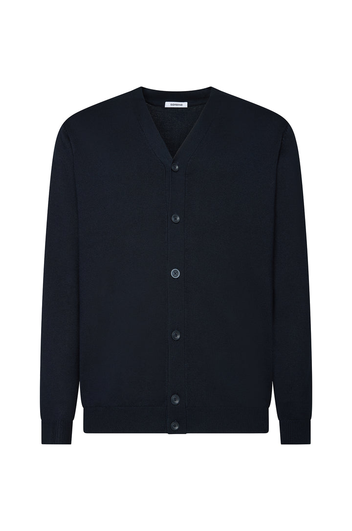 Cardigan con bottoni basic|Colore:Blu/navy