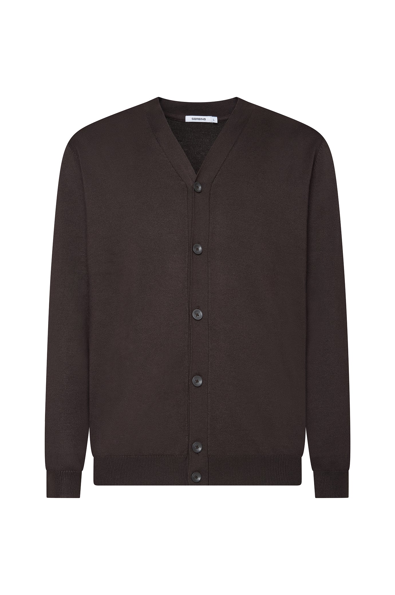 Cardigan con bottoni basic|Colore:Moro