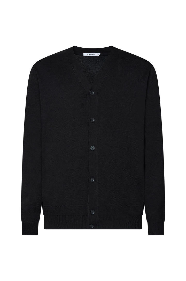Cardigan con bottoni basic|Colore:Nero