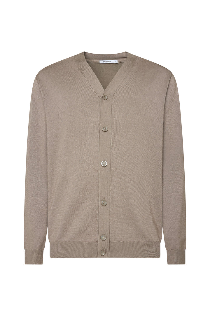 Cardigan con bottoni basic|Colore:Tortora