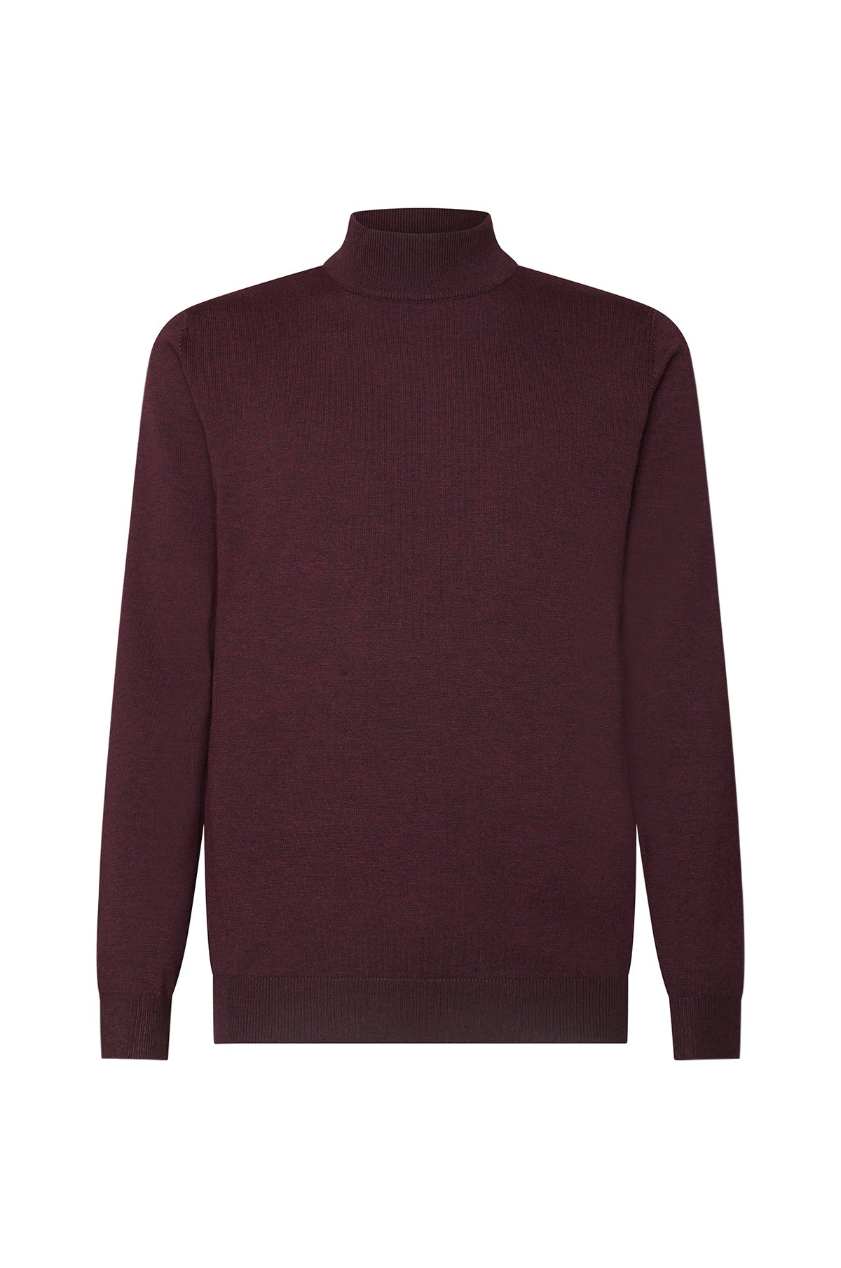 Pullover lupetto basic|Colore:Bordo'-melange
