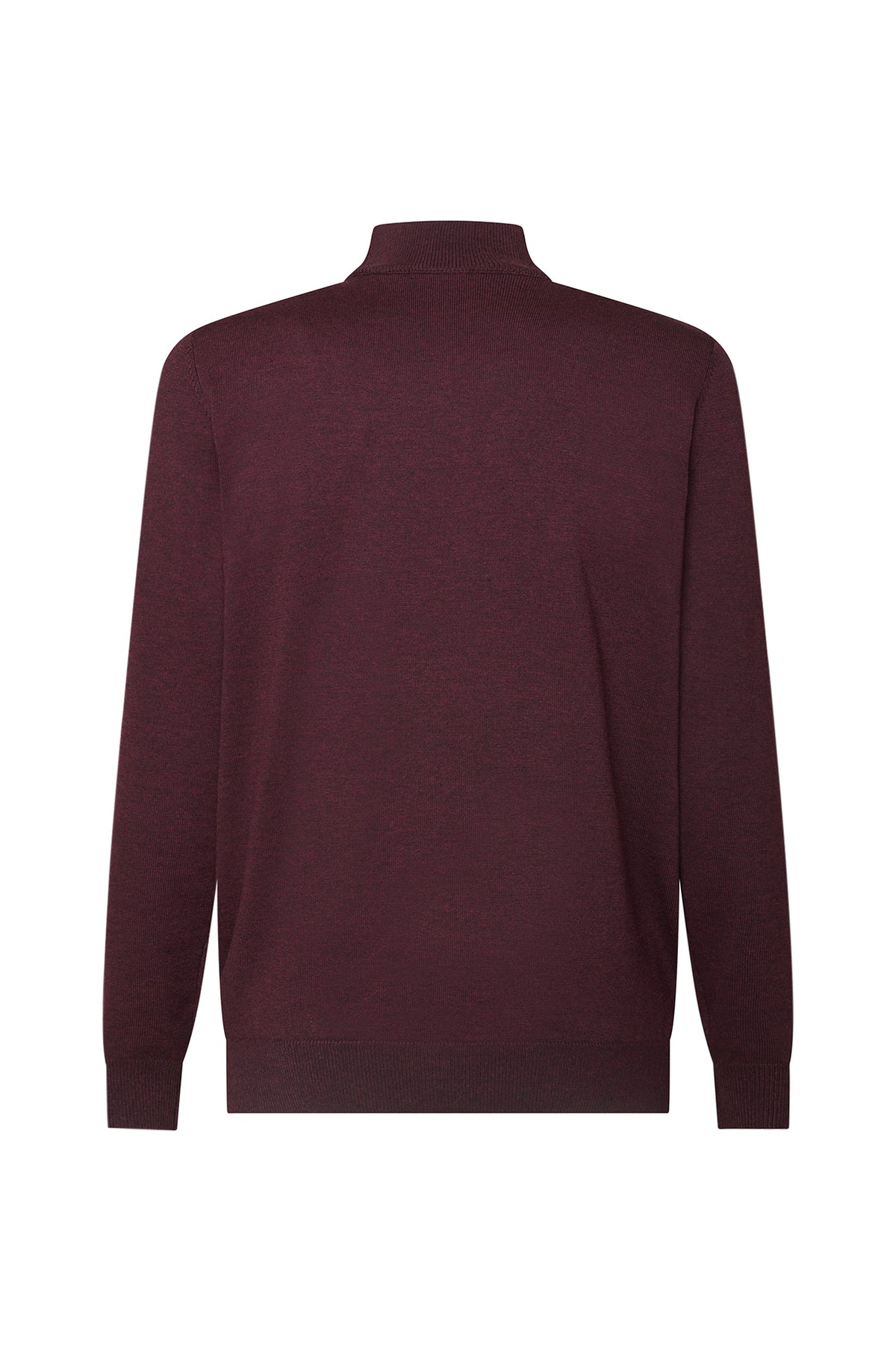 Pullover lupetto basic|Colore:Bordo'-melange