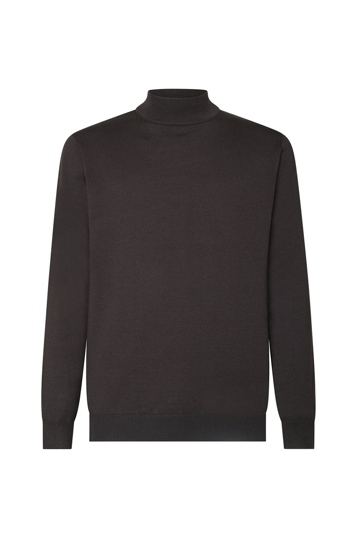 Pullover lupetto basic|Colore:Moro
