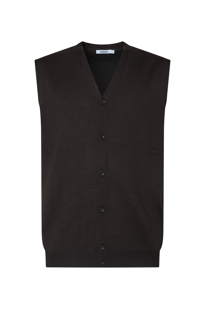 Gilet basic|Colore:Moro