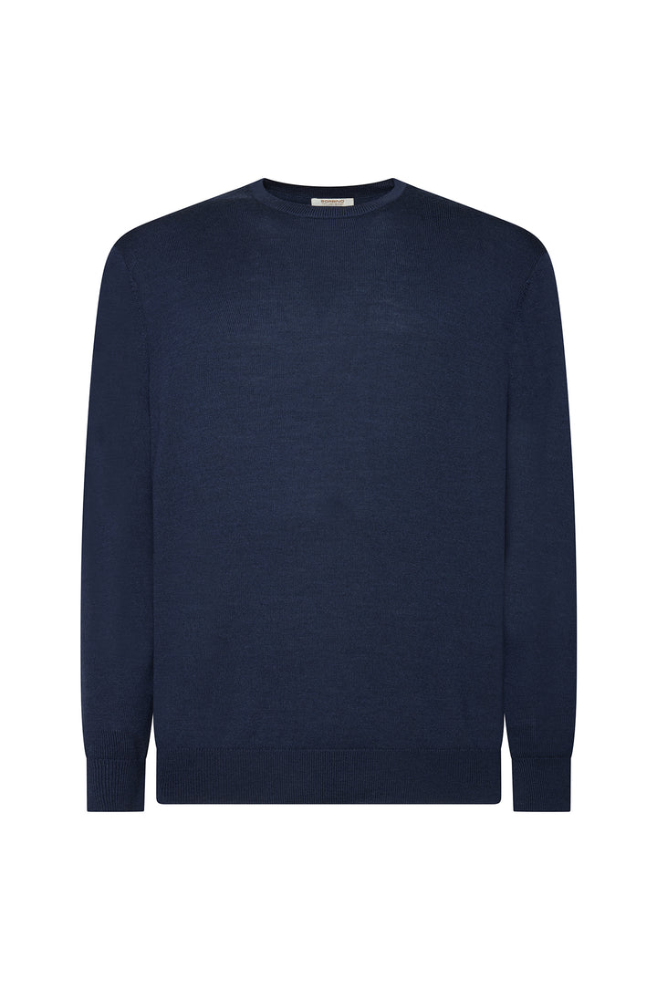 Pullover 100% Lana|Colore:Blu/navy