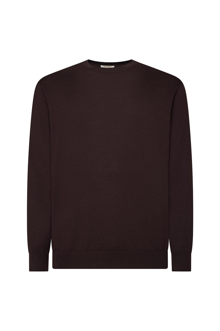 Pullover 100% Lana|Colore:Melanzana