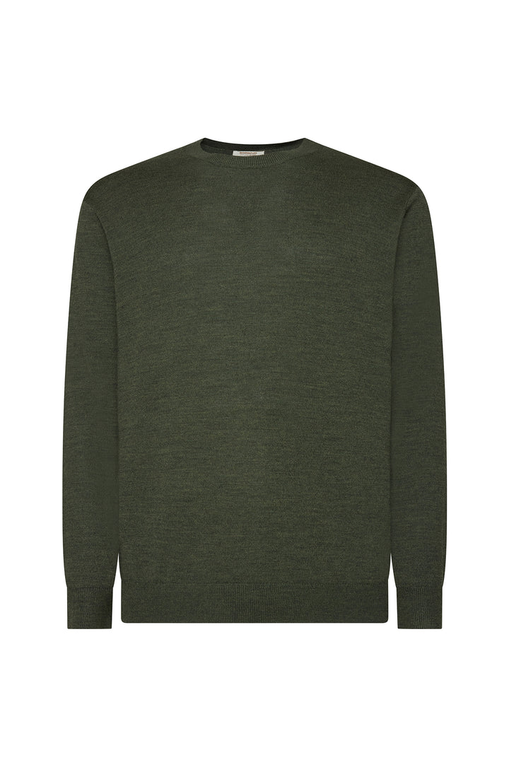 Pullover 100% Lana|Colore:Bosco
