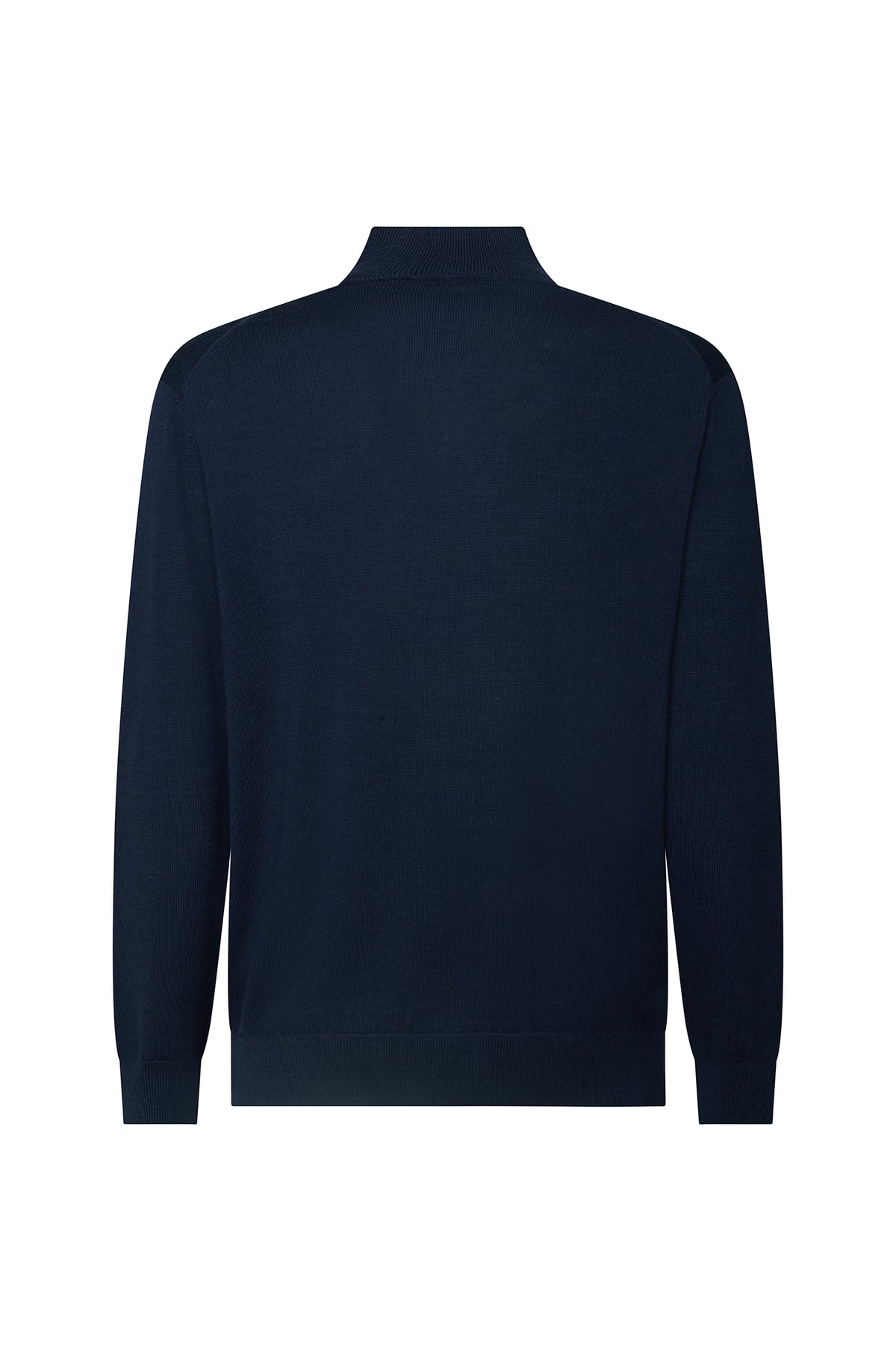 Pullover lupetto 100% Lana Merinos|Colore:Blu/navy