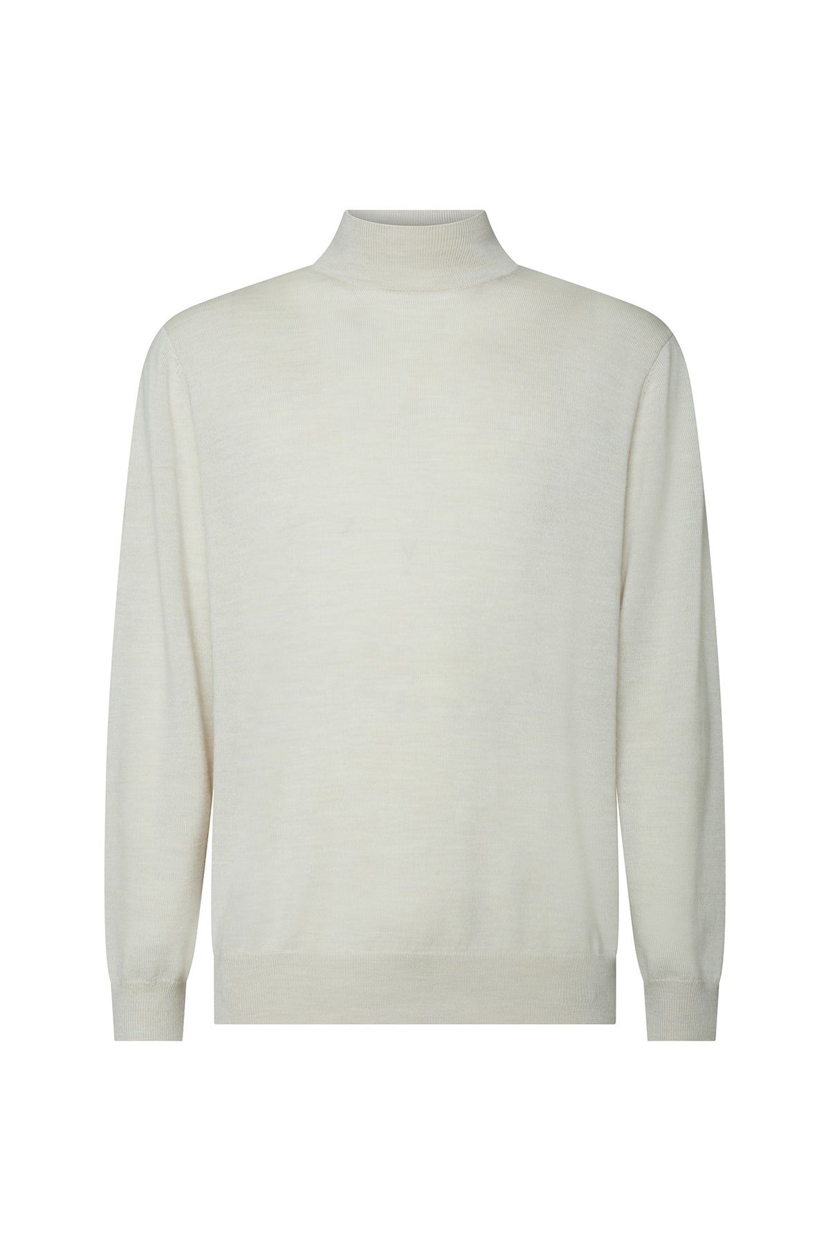 Pullover lupetto 100% Lana Merinos|Colore:Gesso