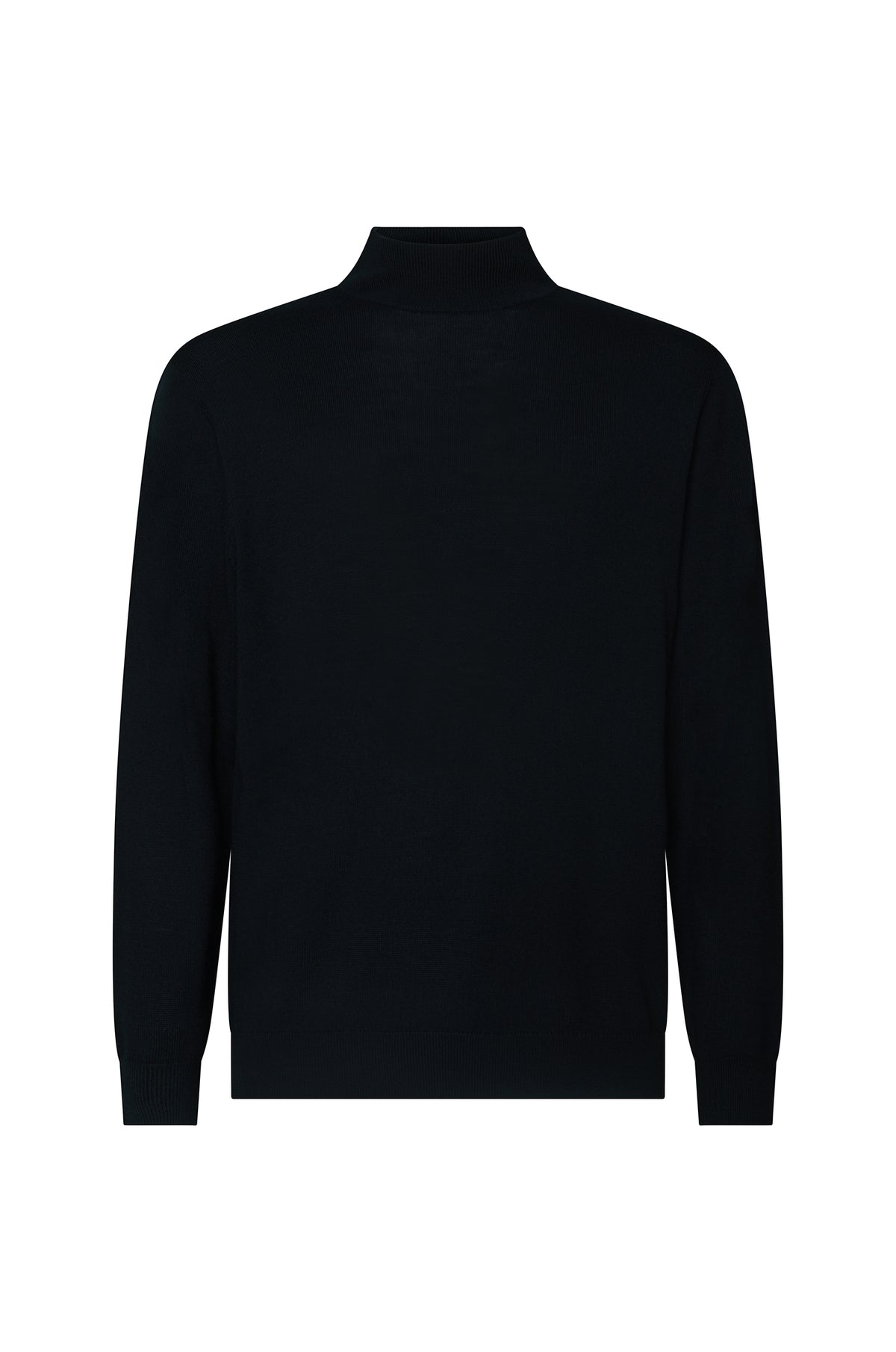 Pullover lupetto 100% Lana Merinos|Colore:Nero