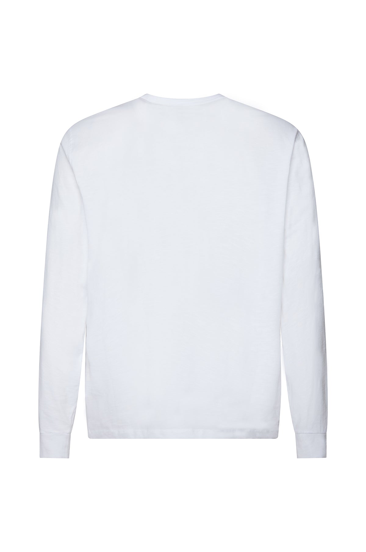 T-shirt serafino a manica lunga|Colore:Bianco