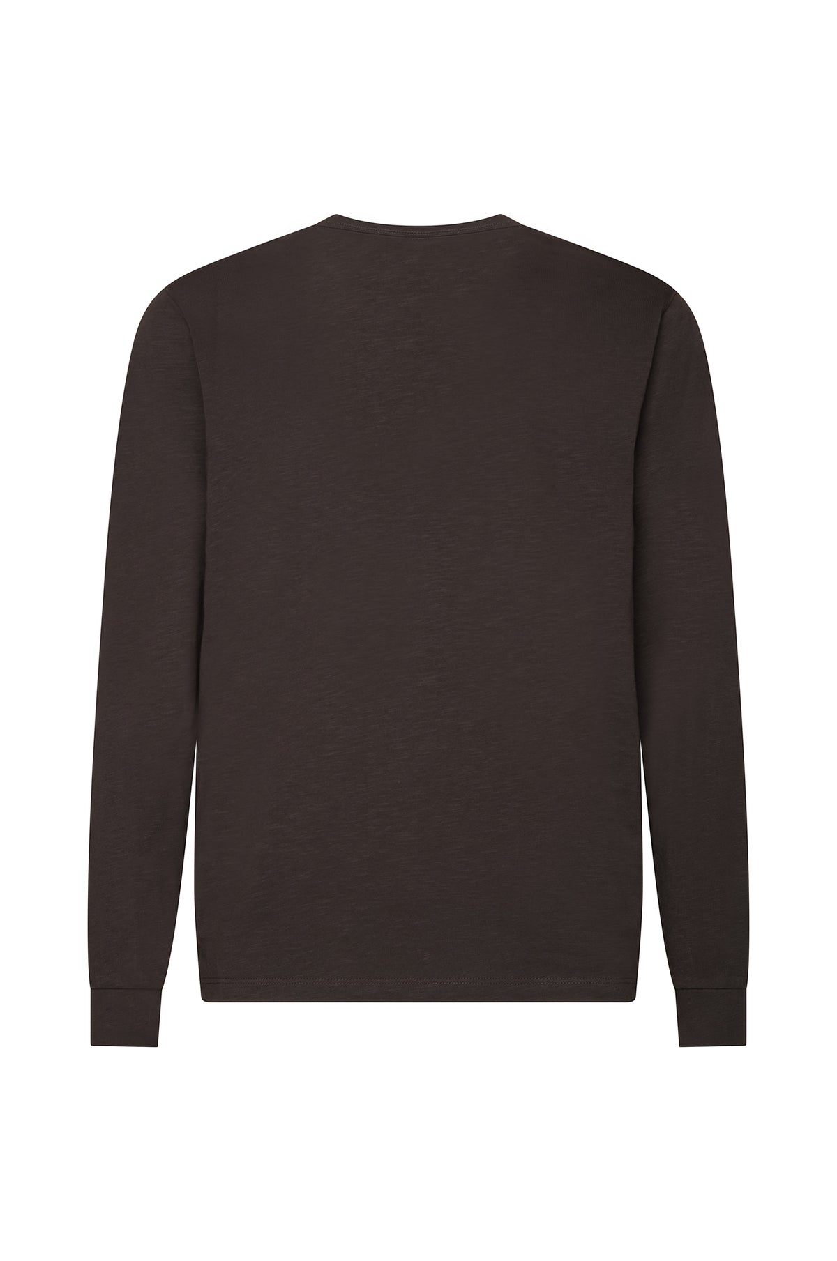 T-shirt serafino a manica lunga|Colore:Moro