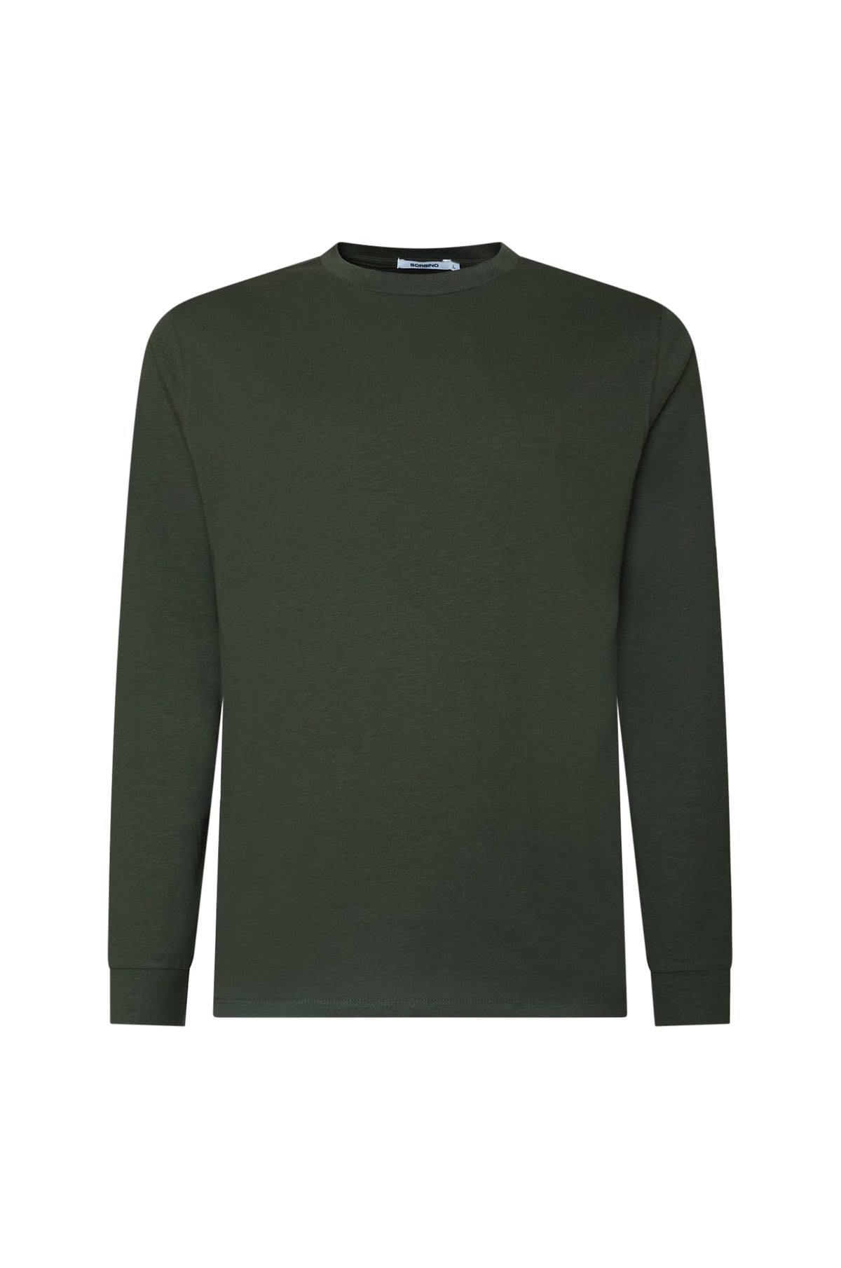 T-shirt a manica lunga|Colore:Verde militare