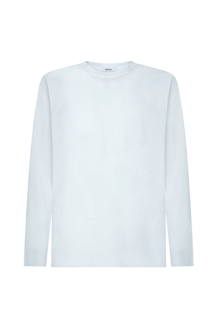 T-shirt manica lunga cotone mercerizzato|Colore:Bianco