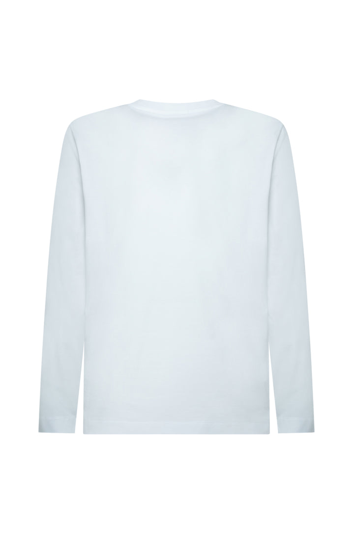 T-shirt manica lunga cotone mercerizzato|Colore:Bianco