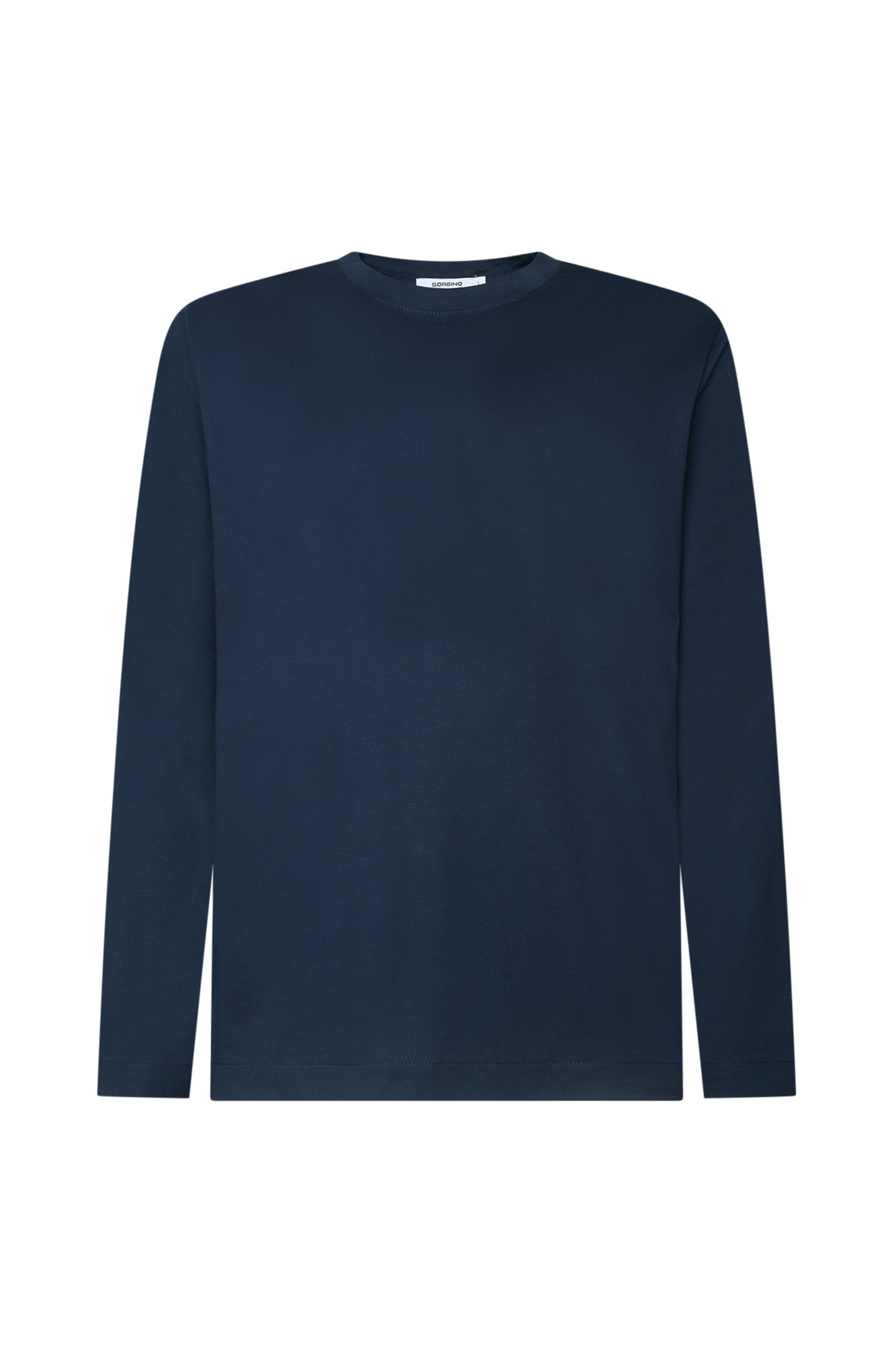T-shirt manica lunga cotone mercerizzato|Colore:Blu/navy