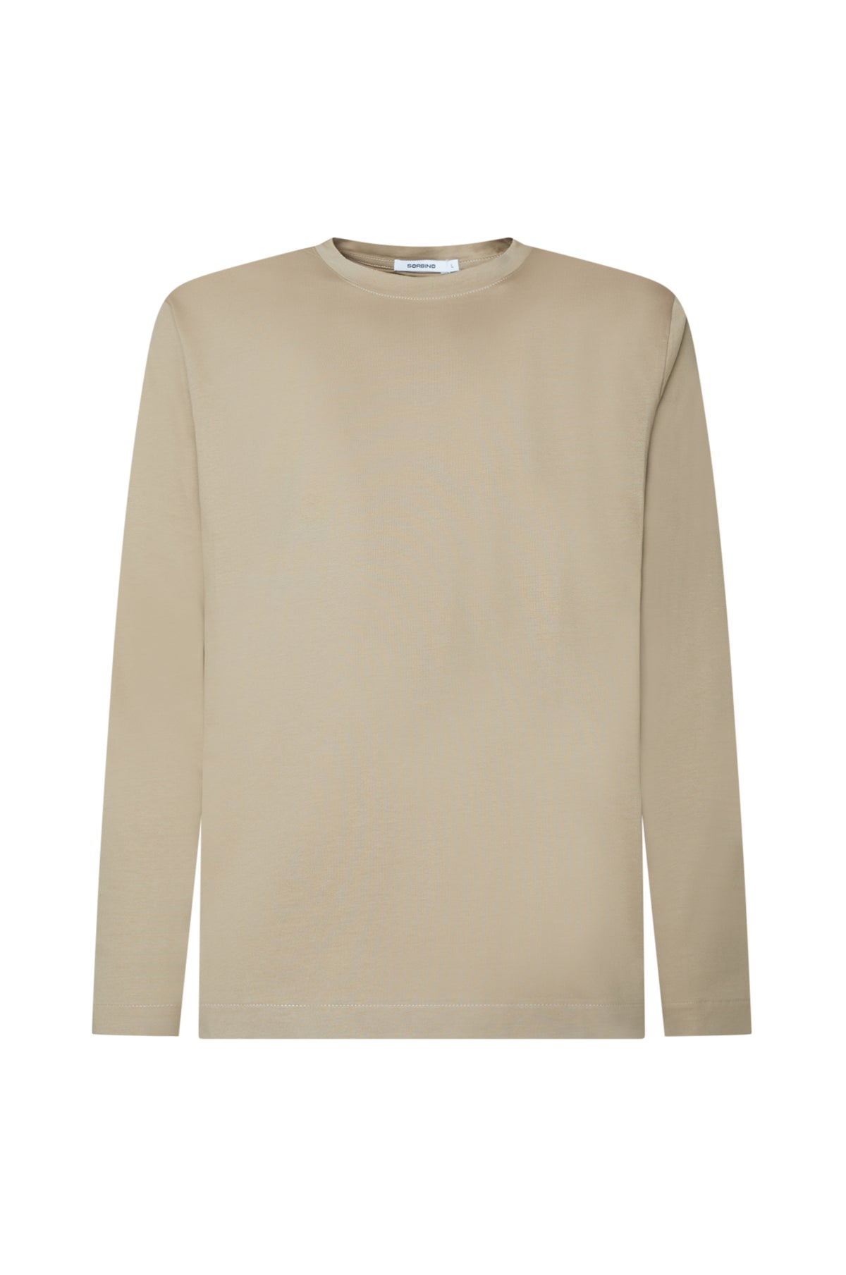 T-shirt manica lunga cotone mercerizzato|Colore:Greige