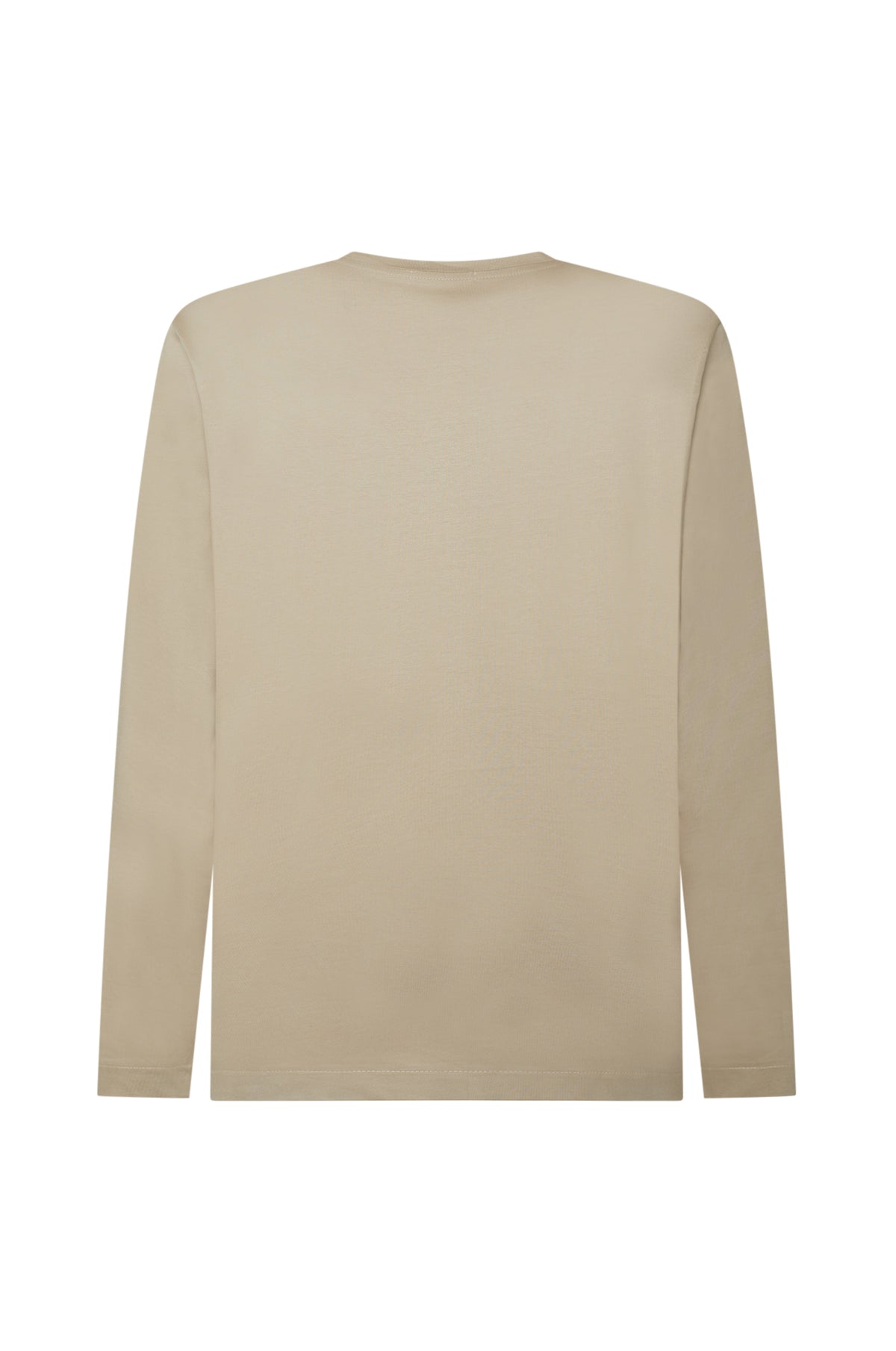 T-shirt manica lunga cotone mercerizzato|Colore:Greige