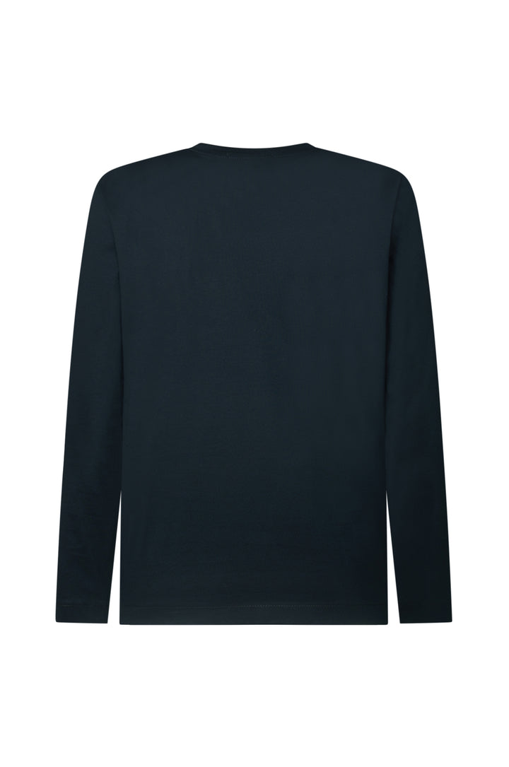T-shirt manica lunga cotone mercerizzato|Colore:Nero