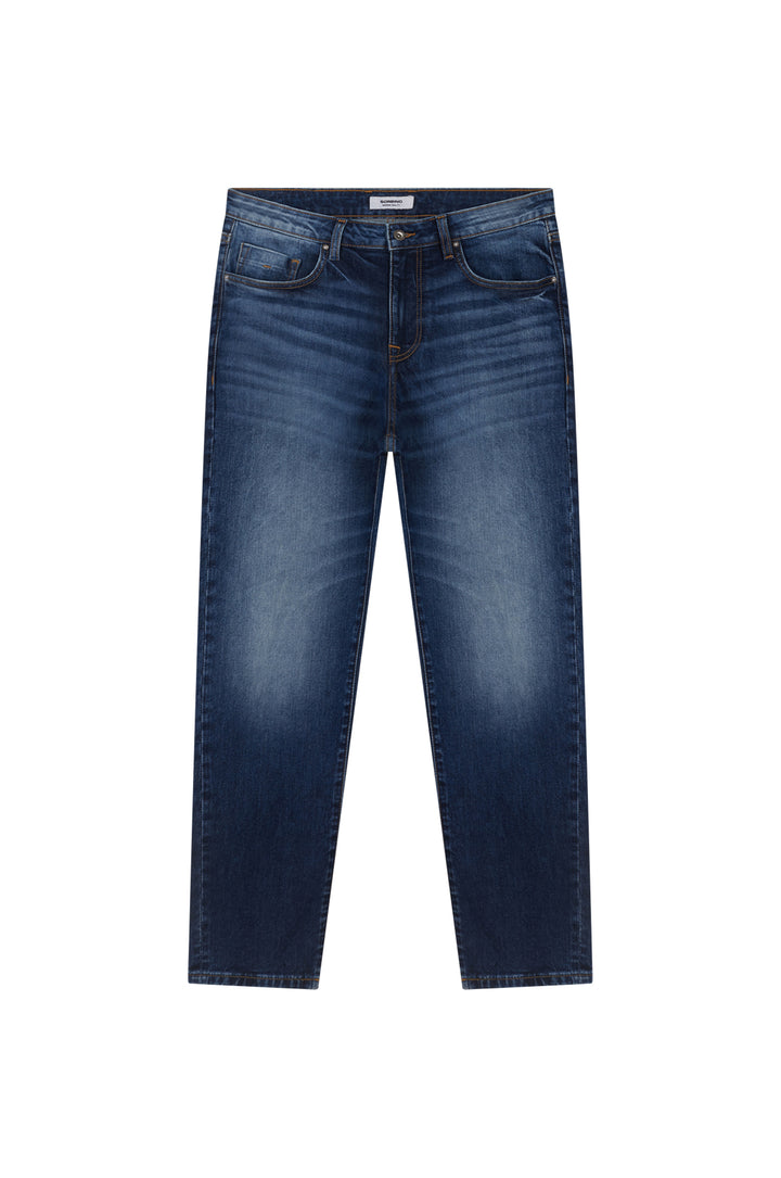 Jeans 5 tasche slim fit lavaggio scuro|Colore:Denim