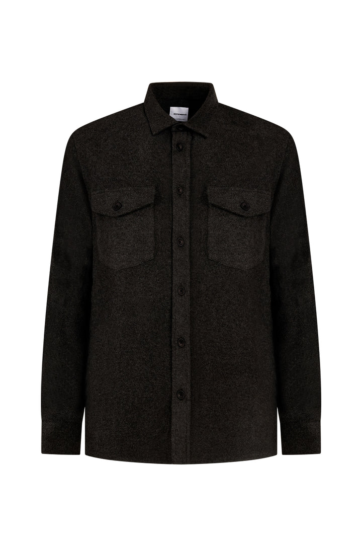 Overshirt comfort fit doppia tasca|Colore:Antracite