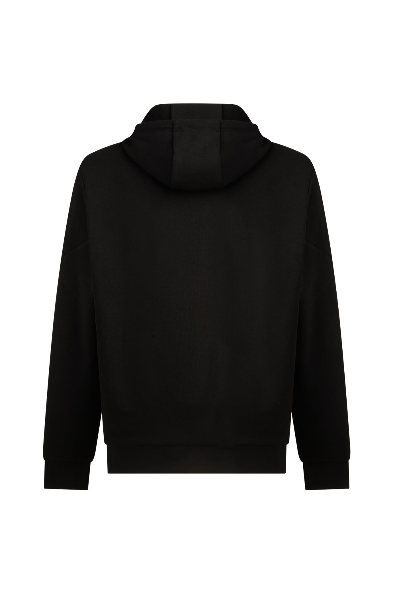 Felpa tecnica con cappuccio coordinata|Colore:Nero