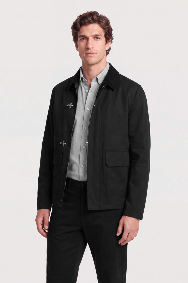 Giubbotto con alamari|Colore:Nero