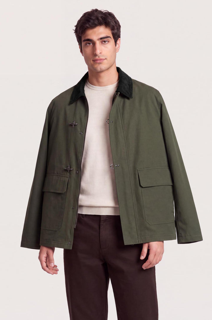 Giubbotto con alamari|Colore:Verde militare