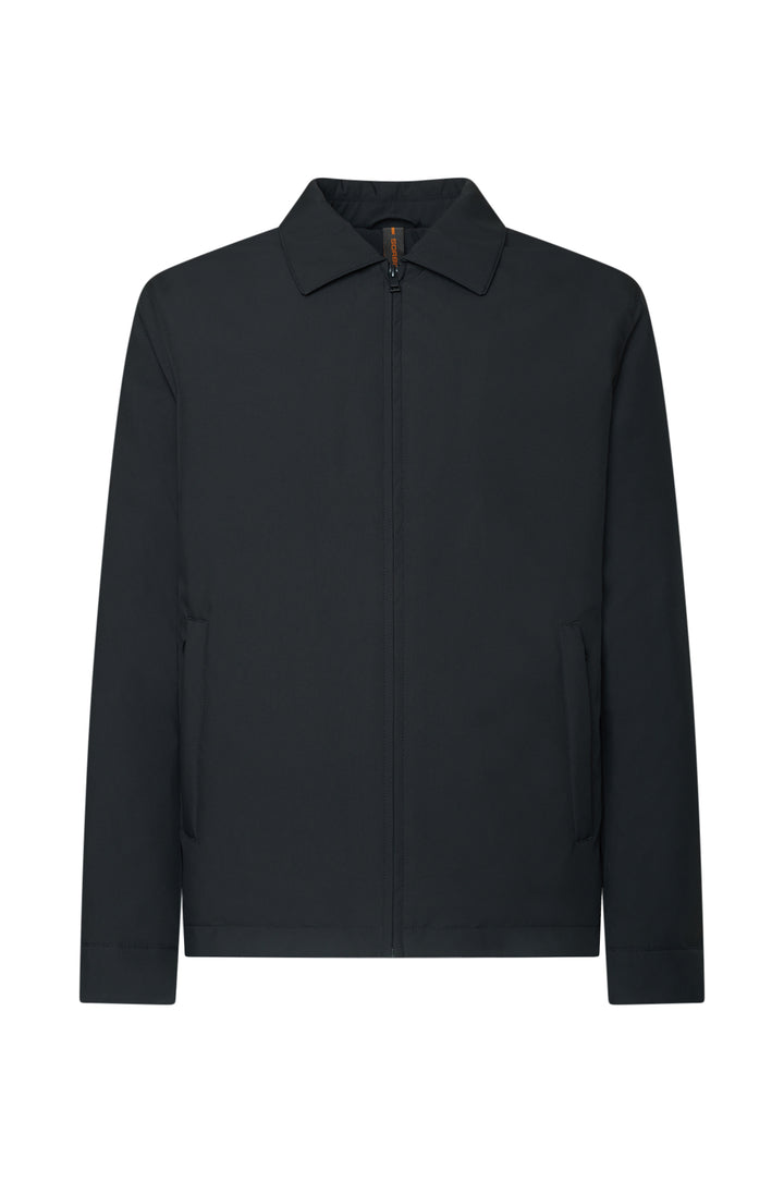 Giubbotto con collo camicia|Colore:Nero